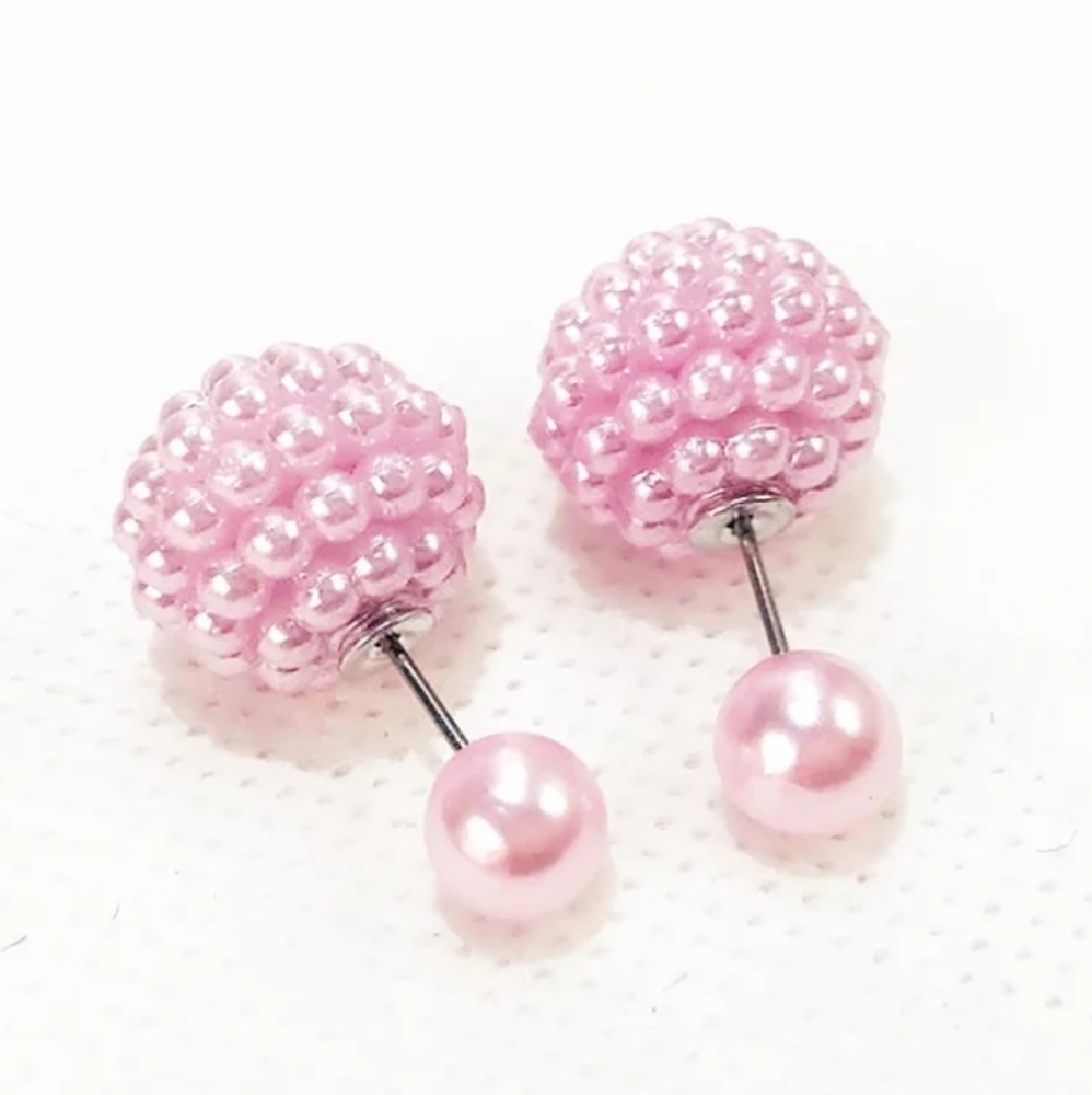 💖Pink Porcupine Pearl Double🦔Side Balls💖